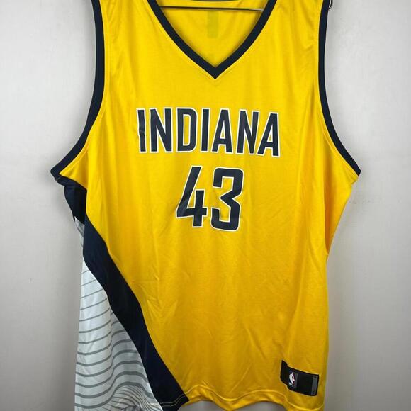 Indiana Pacers Siakam #43 Gold Statement Jersey Men’s 2XL Fanatics NBA New - Picture 1 of 8